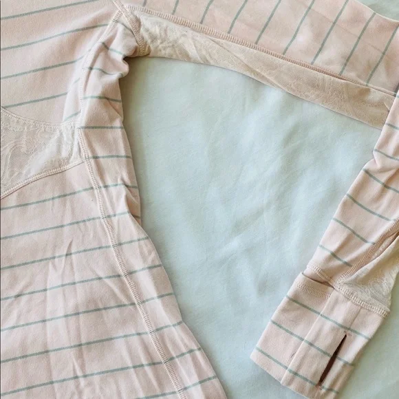Lululemon pink and grey long sleeved top - Picture 9 of 16